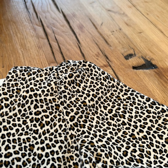 GAP. NWOT. Size M (girls). Leopard print corduroy fit & flare dress. - Picture 6 of 7